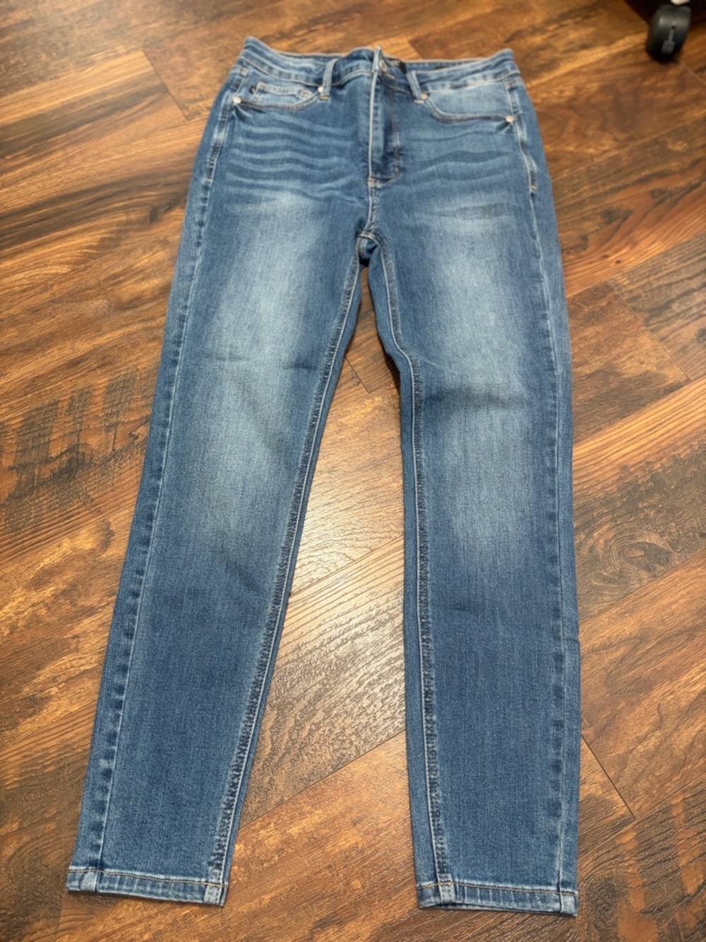 Judy Blue Jeans Women 11/30 Blue Skinny Fit Mid Rise Med Wash